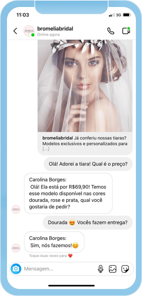 Integração com Facebook, Instagram, WhatsApp