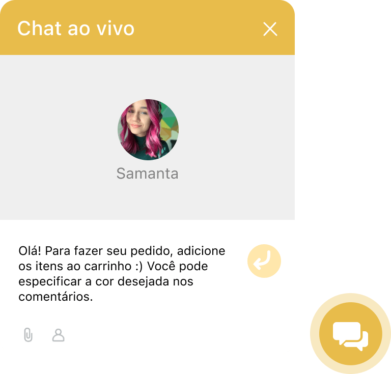 Bate-papo de suporte ao cliente