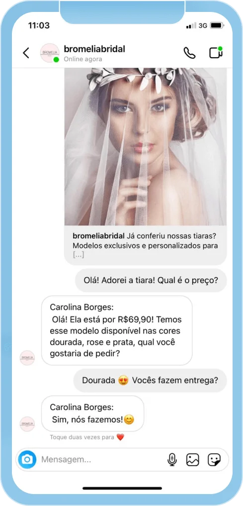 Integração com Facebook, Instagram, WhatsApp