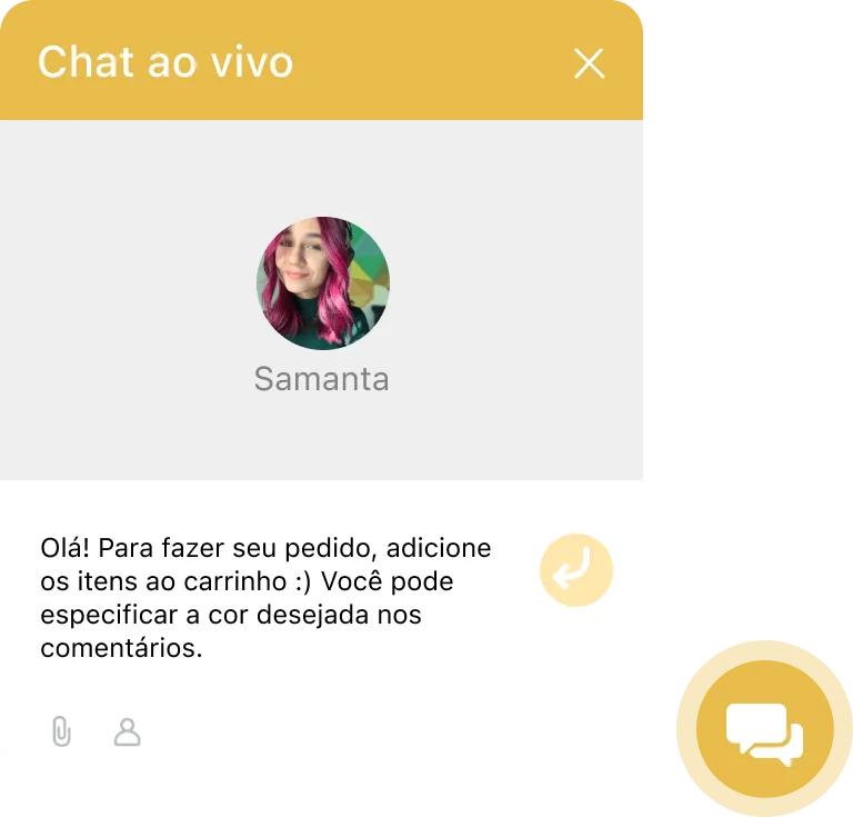 Bate-papo de suporte ao cliente