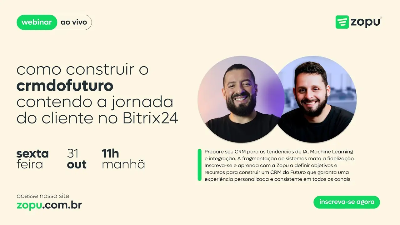 Como construir o #crmdofuturo contendo a jornada do cliente no Bitrix24