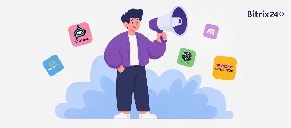 Top 5 aplicativos de marketing para Bitrix24 em 2025