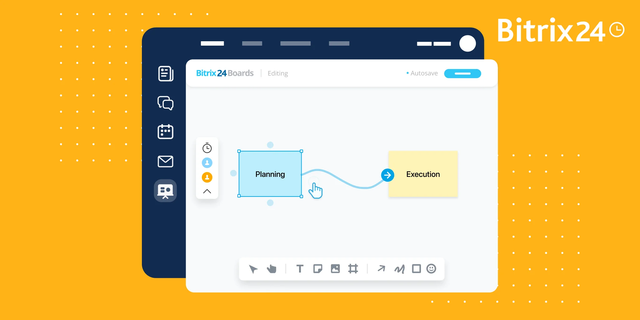 Lousas do Bitrix24: visualize e colabore em tempo real