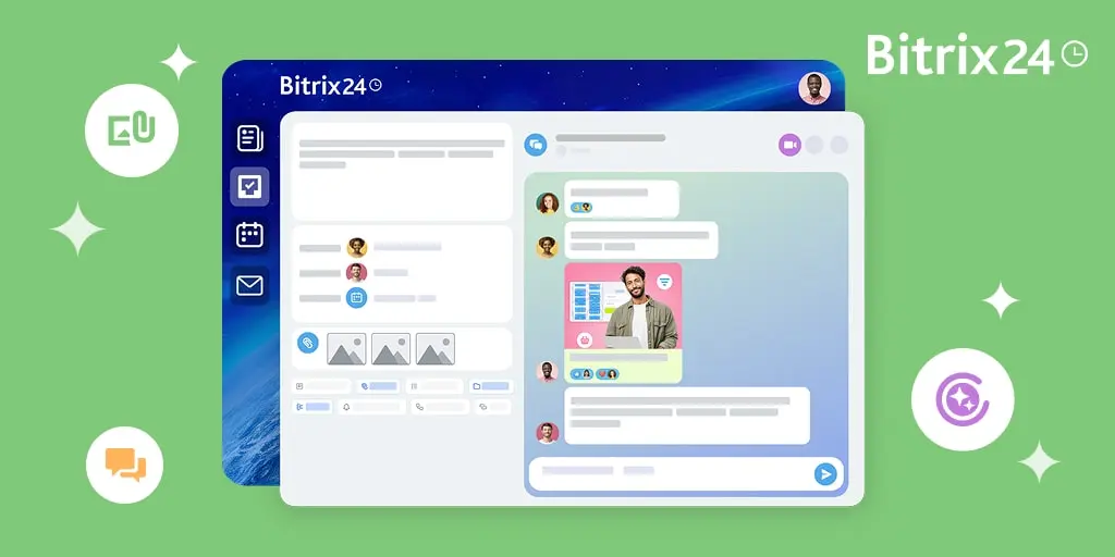 Novas tarefas no Bitrix24: produtividade, chat integrado e IA no dia a dia