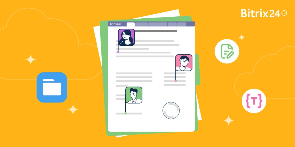 Colabore em documentos online em tempo real com o Bitrix24.Docs