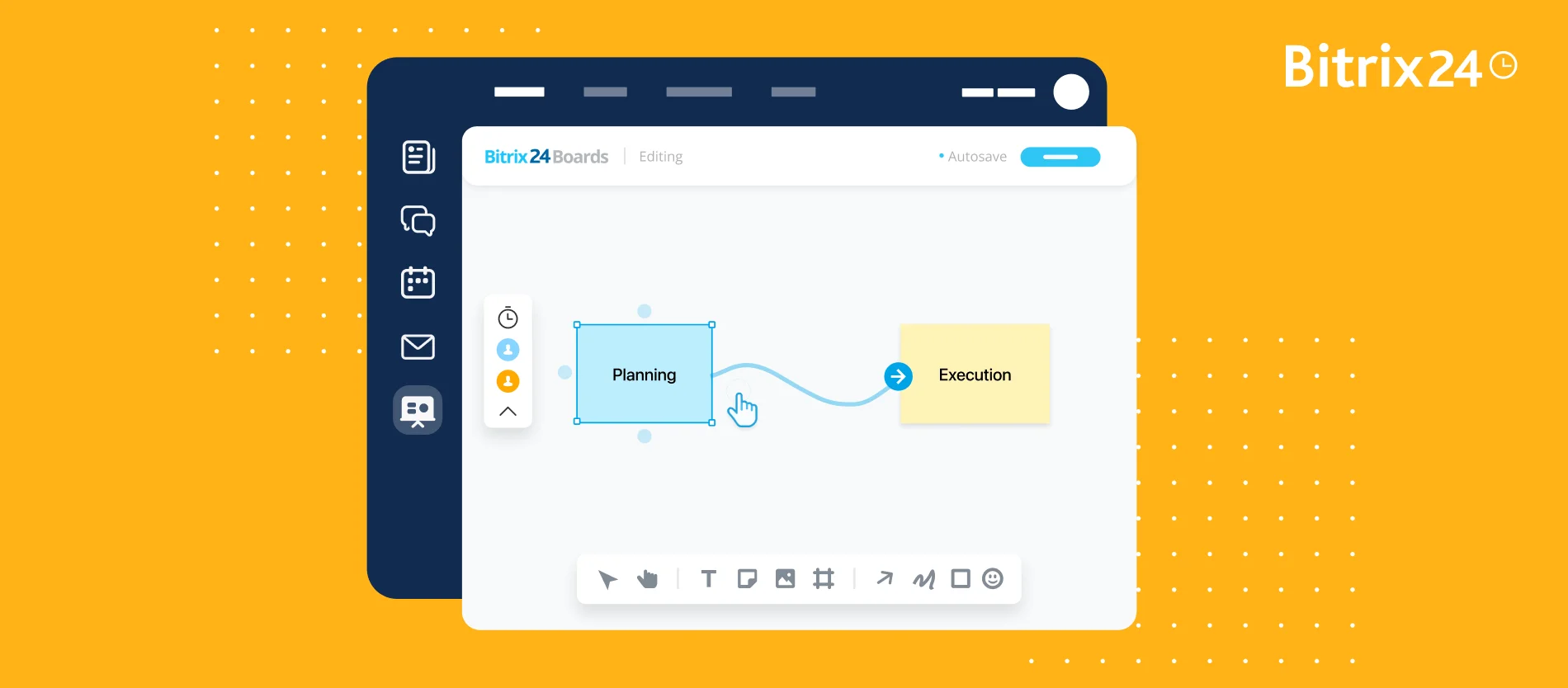 Lousas do Bitrix24: visualize e colabore em tempo real