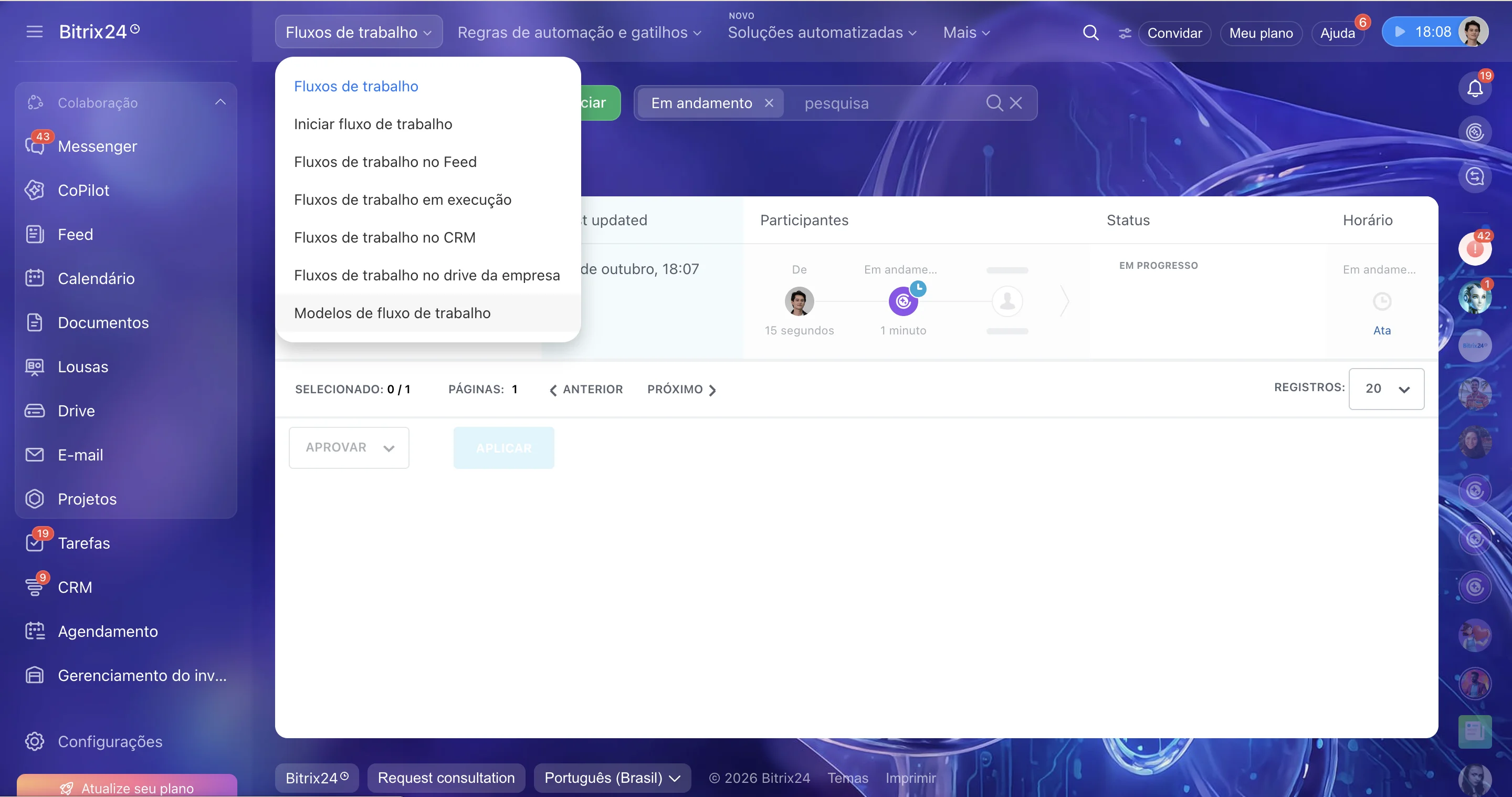 Novo fluxo de trabalho no Bitrix24! Novo fluxo de trabalho no Bitrix24!