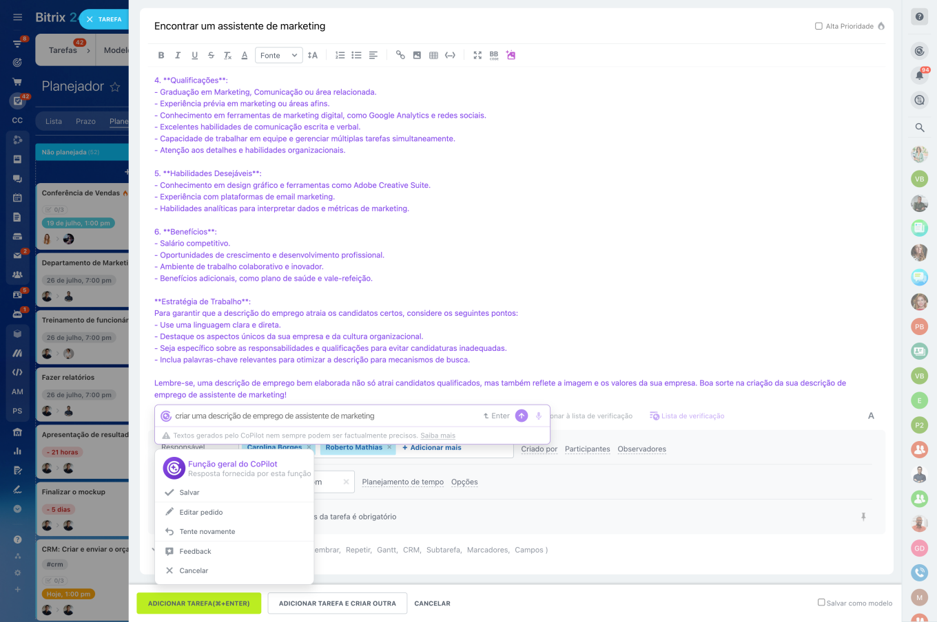 Guia de IA do Bitrix24: Como usar o CoPilot na prática