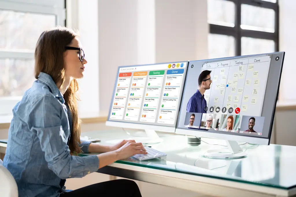 Um quadro Kanban