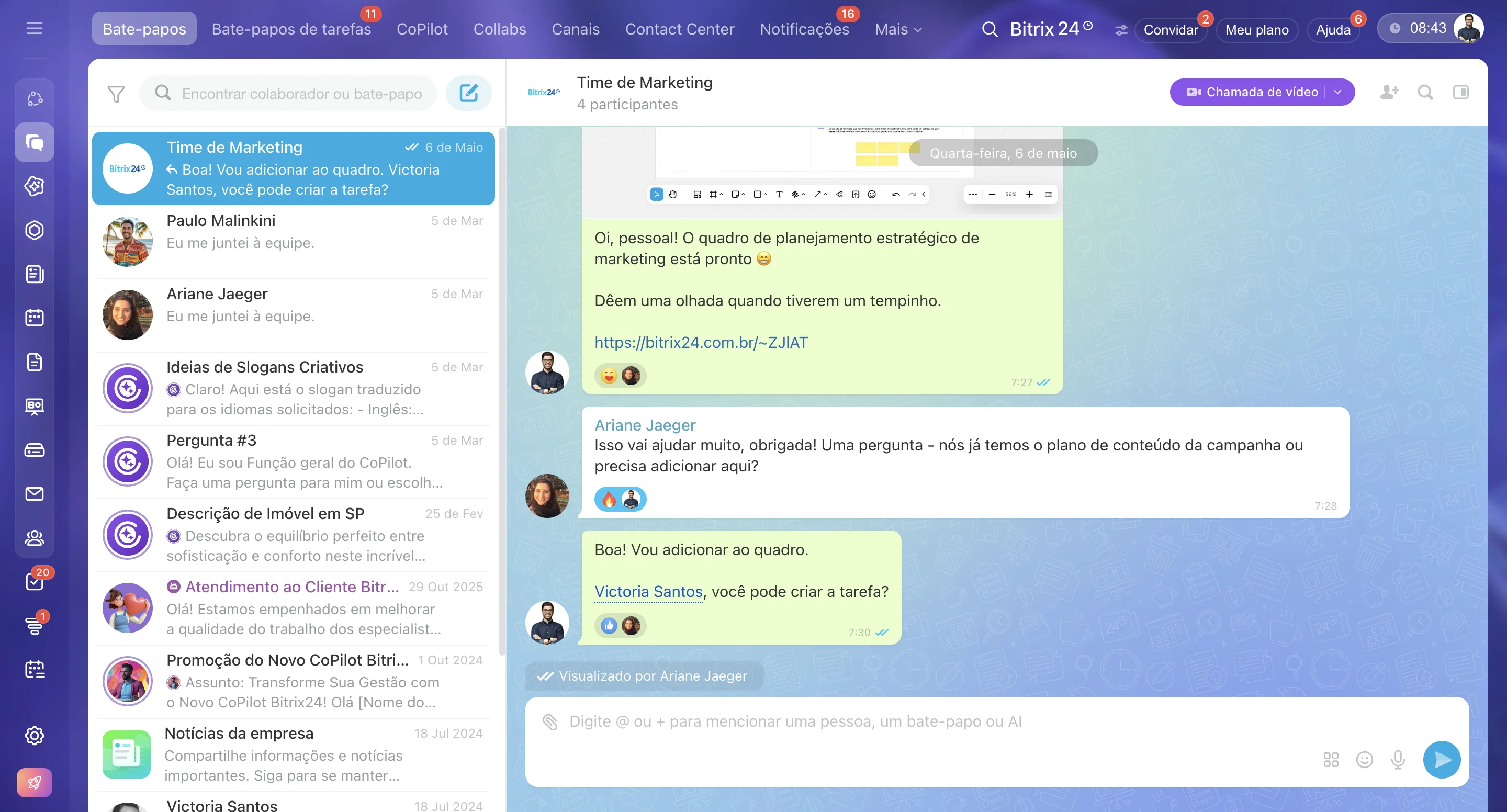 Novo Messenger do Bitrix24 Novo Messenger do Bitrix24